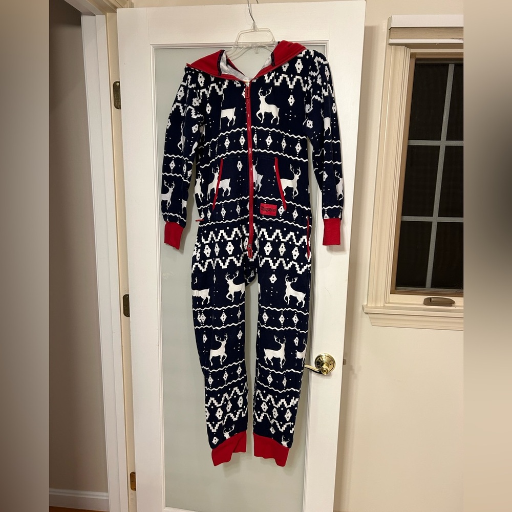 Blue Reindeer Onesie